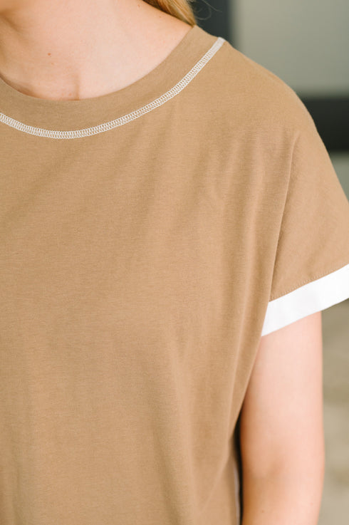 Feel Alright Two Tone Contrast in Mocha