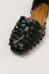 Gulla Woven Slip On Flats in Black