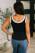 Handled It Contrast Trim Tank in Black
