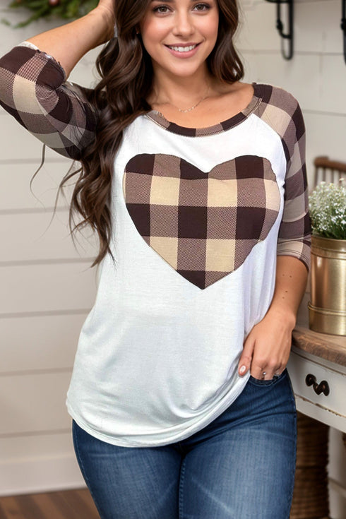 Heart of Plaid Raglan
