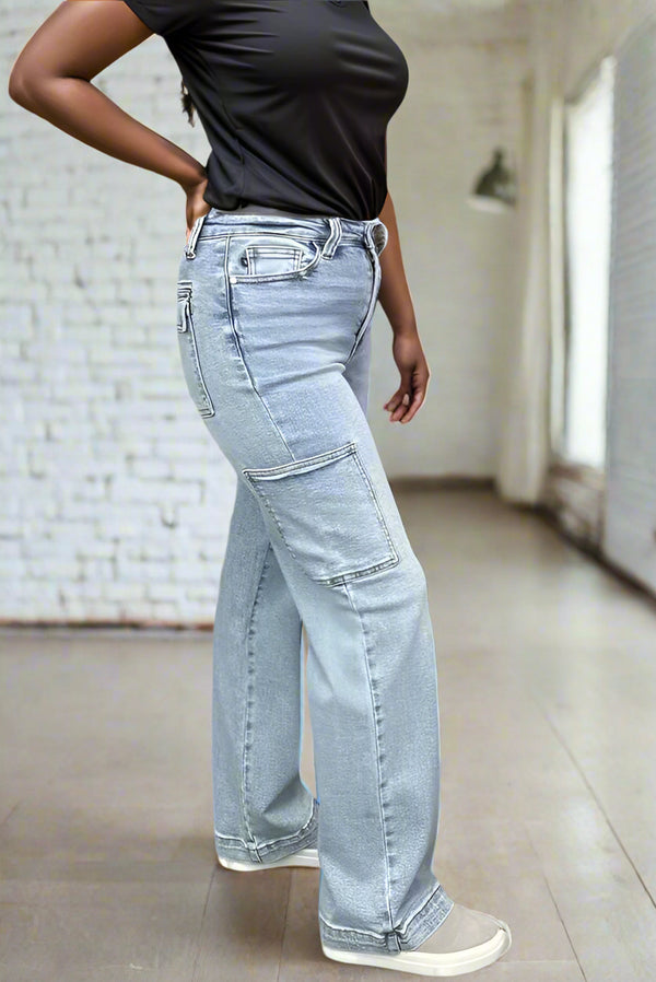 High Energy - Judy Blue Cargo Jeans