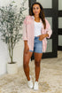 Hot & Unbothered Full Front Button Down Shacket in Pink