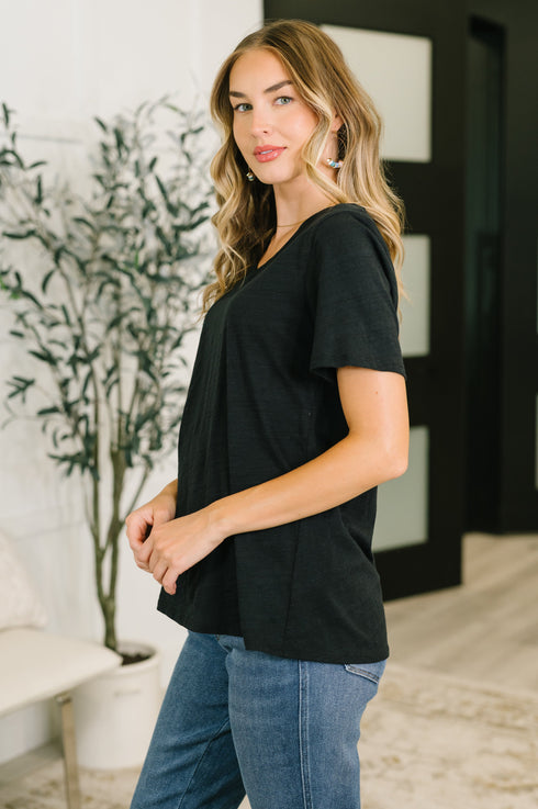 I Don't Have to Choose V-Neck Tee in Black
