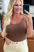 Carefree Seamless Reversible Tank in Brown