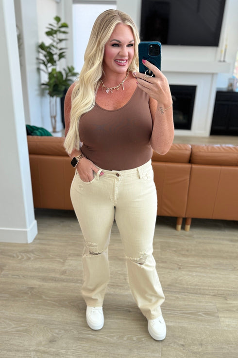 Carefree Seamless Reversible Tank in Brown