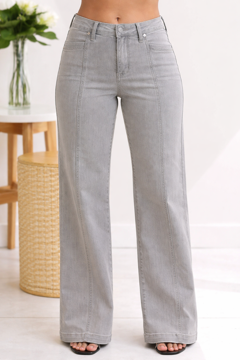 Timeless Judy Blue Grey Wides