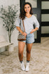 It's All You Oversized Tunic Top in Grey