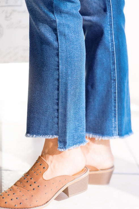Dark Roast Denim Judy Blue Flares