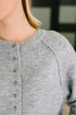 Just For Me Henley Brushed Pullover in Grey