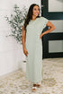 Keep Me Comfy Casual Maxi Dress in Green