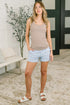 Keeping it Cool Scoop Neck Tank in Ash Mocha
