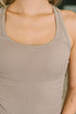 Keeping it Cool Scoop Neck Tank in Ash Mocha