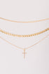 Layered Faith Necklace in Gold