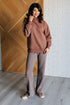 Set Process Mineral Wash Waffle Knit Pants in Brown