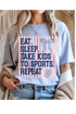 Eat Sleep Sports Graphic Tee