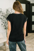 Little Details Trim Detail Top in Black
