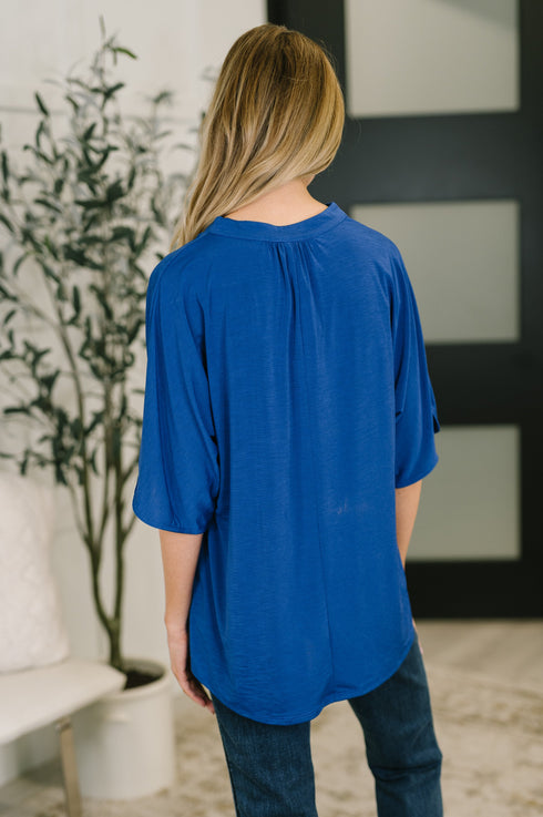 Lizzy Breeze Top in Royal Blue