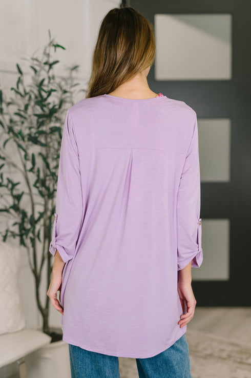 Lizzy Cardigan in Orchid Bloom
