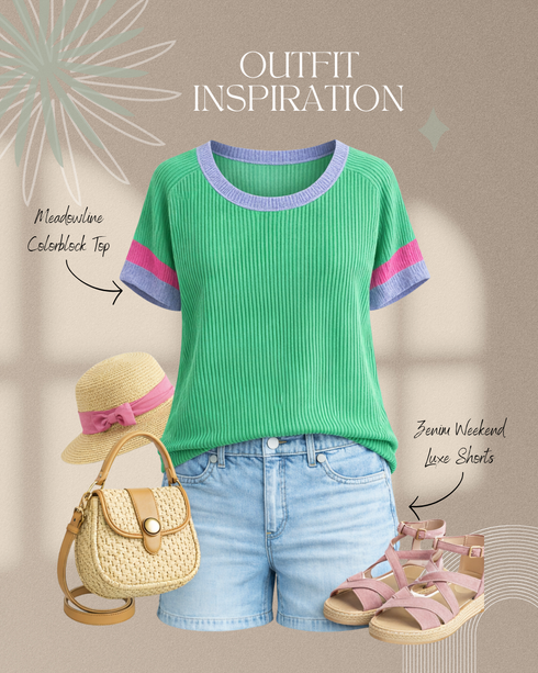 Meadowline Colorblock Top