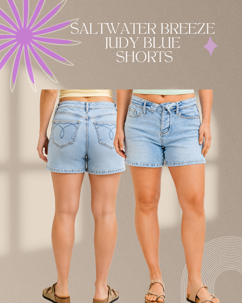 Saltwater Breeze Judy Blue Shorts