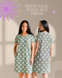 Sweet Sage Polka Dot Dress