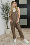 Mood Match Relaxed Spaghetti Strap Jumpsuit in Mocha
