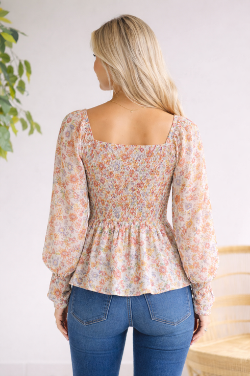 Floral Flutter Peplum