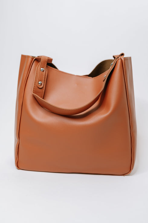 My Whole Life Shoulder Bag in Camel