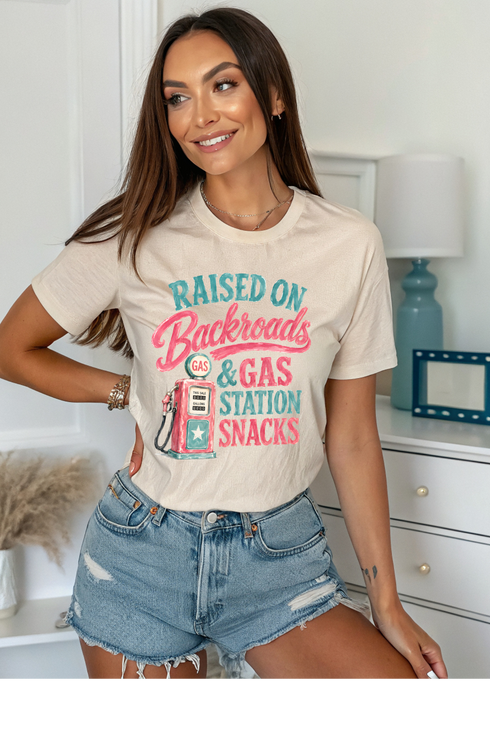 Raised On Backroads Graphic Tee