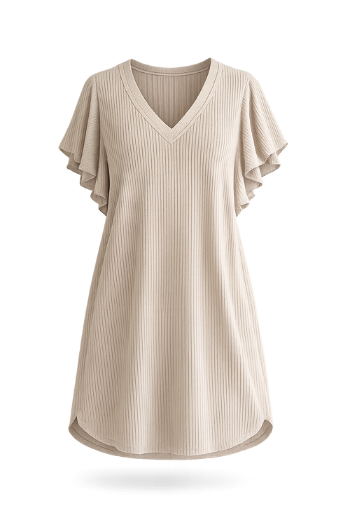 Natural Form Ruffle Dress