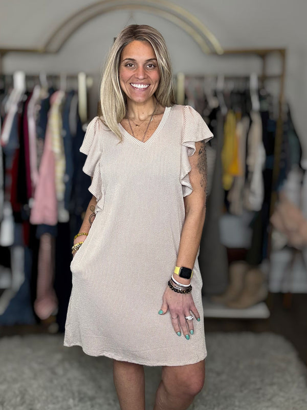 Natural Form Ruffle Dress