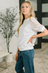 Never Too Lace Raglan Crochet Sleeve Top