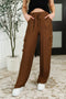 Off Duty Straight Leg Cargo Pants in Brown