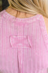 Offbeat Essential Mineral Washed Tank in Candy Pink