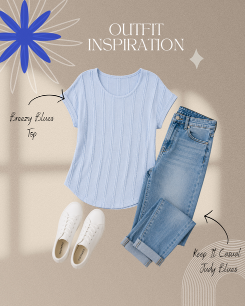 Breezy Blues Top