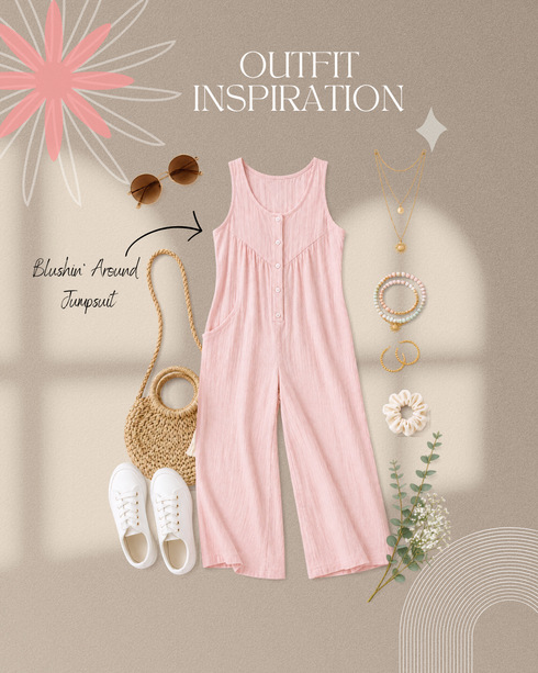 Blushin’ Around Jumpsuit