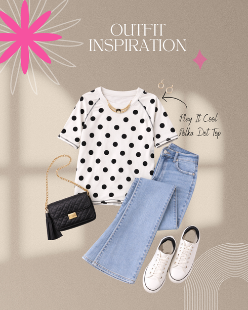 Play It Cool Polka Dot Top