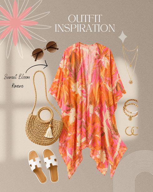 Sunset Bloom Kimono