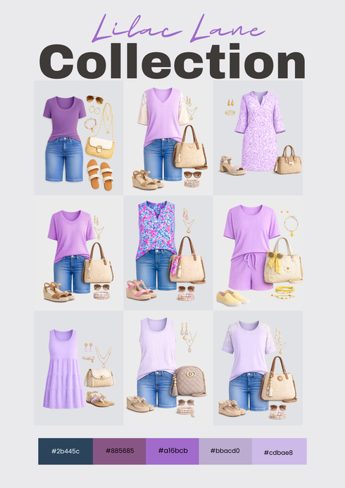 Violet Veil Ribbed Top