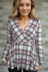 Pinky Plaid - Peplum