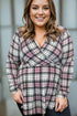 Pinky Plaid - Peplum