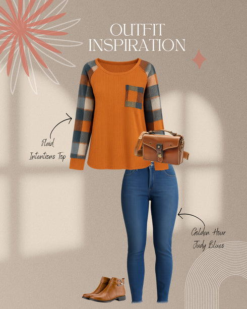 Plaid Intentions Top