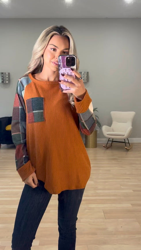 Plaid Intentions Top