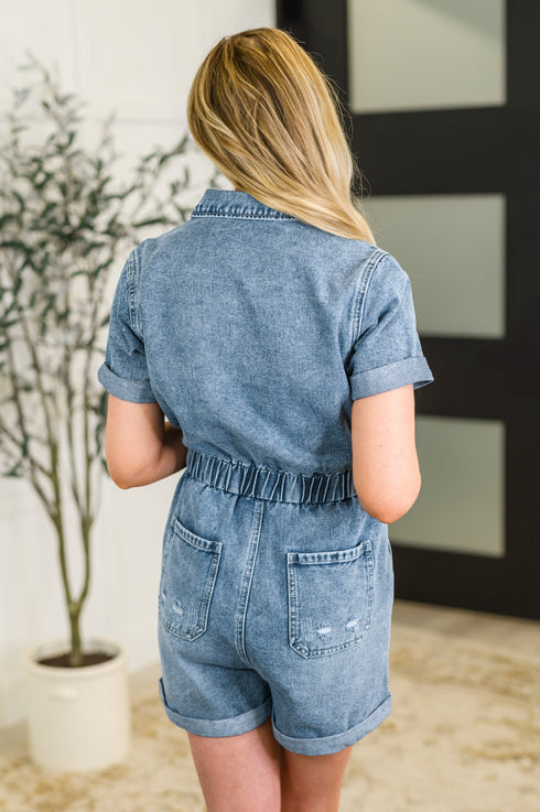 Pleasant and Relevant Denim Romper