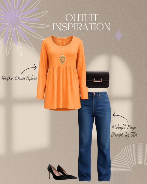 Pumpkin Charm Peplum