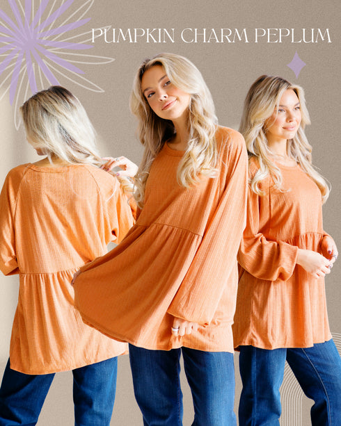 Pumpkin Charm Peplum