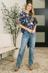 Really Simple Floral Henley Top