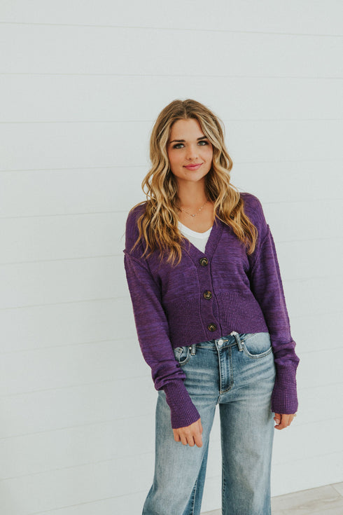 All Figured Out Button Front Cardigan - LISA MARIE BOUTIQUE