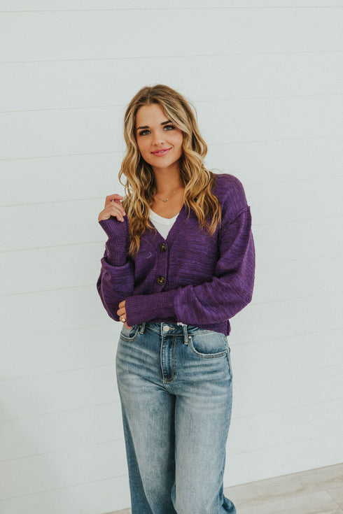 All Figured Out Button Front Cardigan - LISA MARIE BOUTIQUE