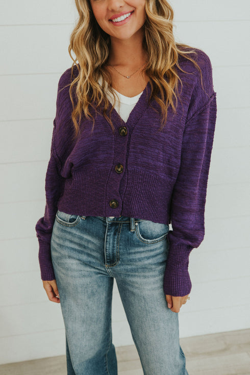 All Figured Out Button Front Cardigan - LISA MARIE BOUTIQUE